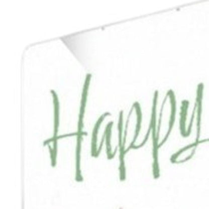 72" White And Green Solid Wood Happy Easter Easter Porch Sign HomeRoots