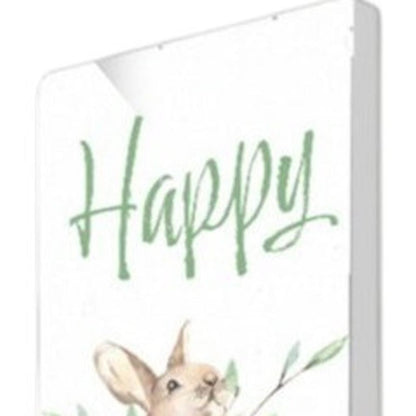 72" White And Green Solid Wood Happy Easter Easter Porch Sign HomeRoots