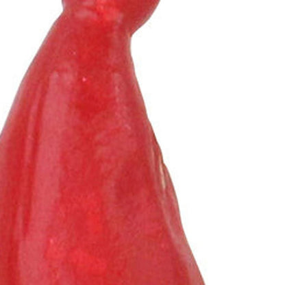 5" Red Gold And White Cast Iron Christmas Santa Gnome Figurine HomeRoots