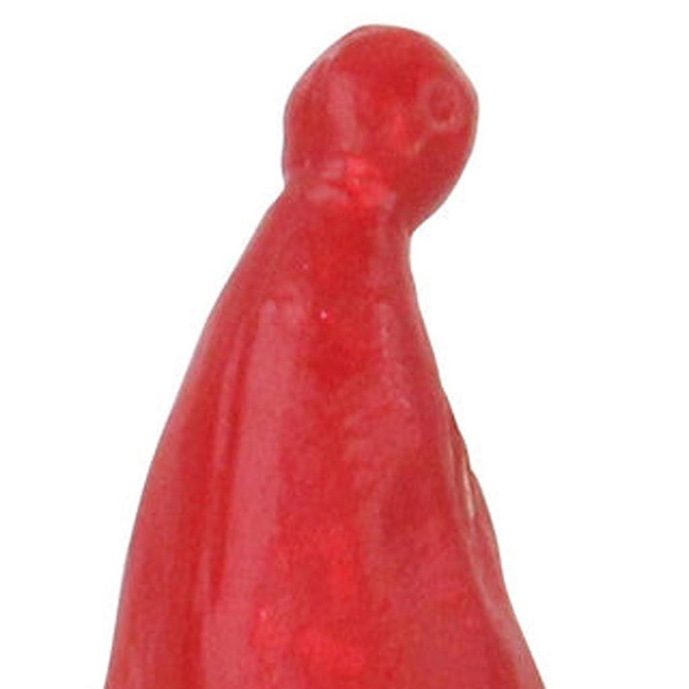 5" Red Gold And White Cast Iron Christmas Santa Gnome Figurine HomeRoots