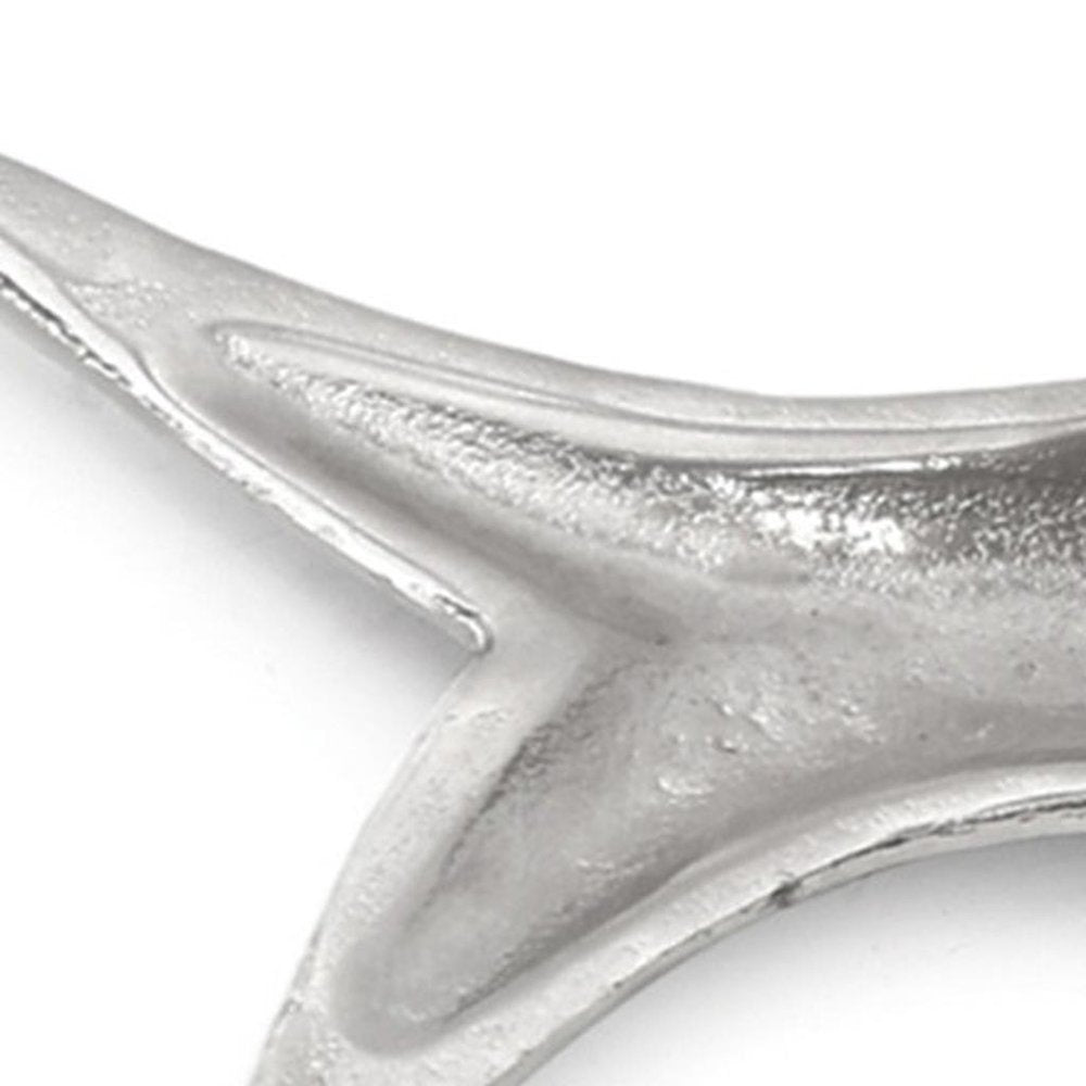 23" Silver Cast Aluminum Fish Serving Tray HomeRoots