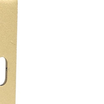7" Set Of Two Gold Metal Wall Mounted Shelf Brackets HomeRoots