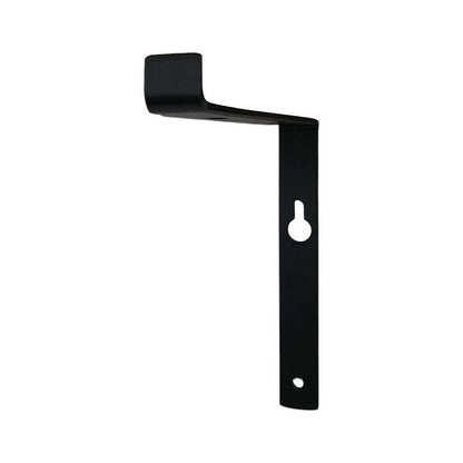 7" Set Of Two Black Metal Wall Mounted Shelf Brackets HomeRoots