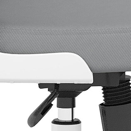 Gray And White Black And White Swivel Rolling Office Chair HomeRoots