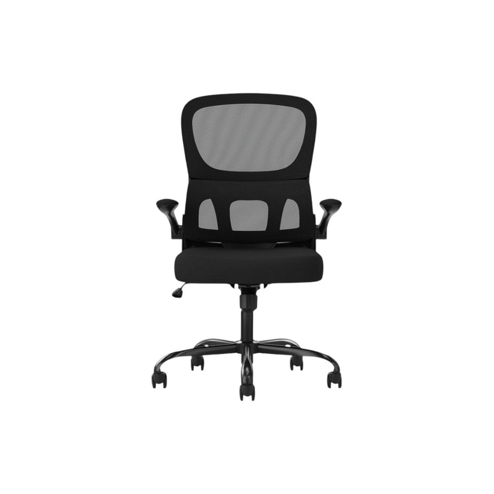 Black Swivel Rolling Office Chair — view 4