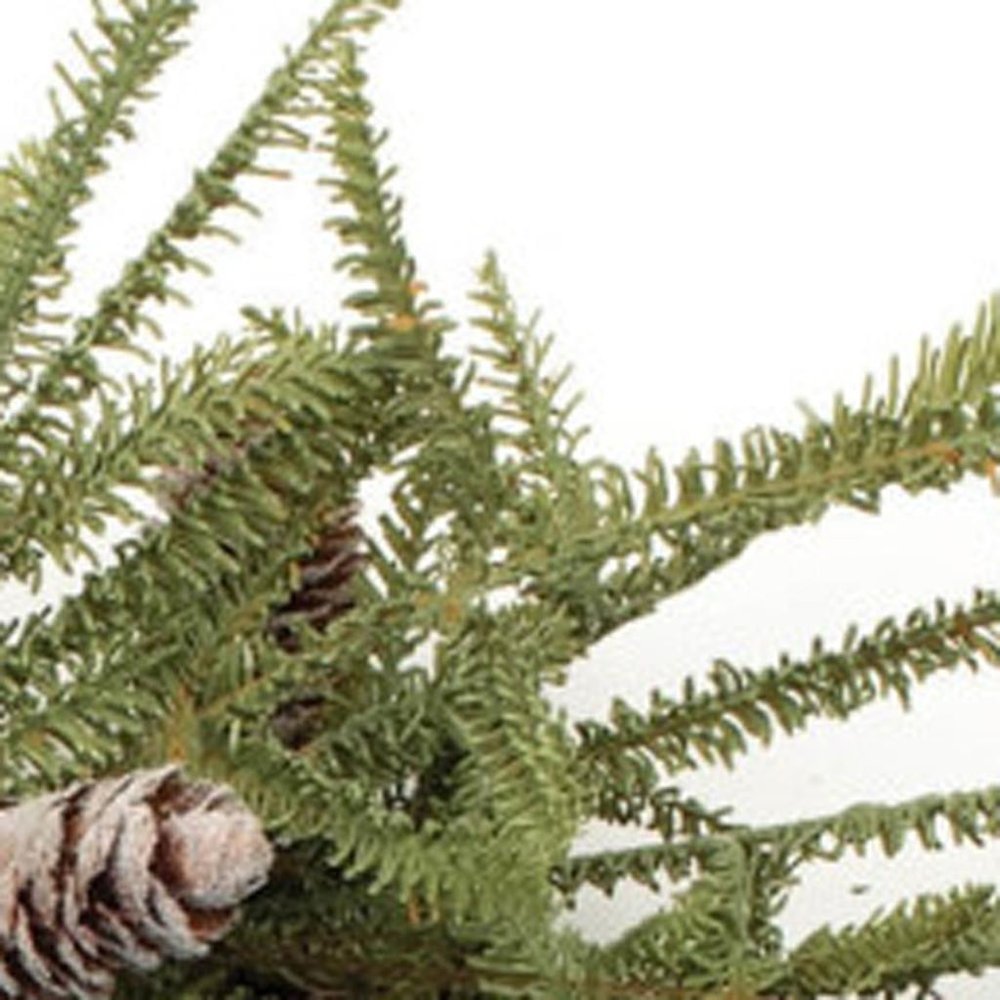 24" Green And Brown Christmas Pine And Pinecone Artificial Wreath HomeRoots