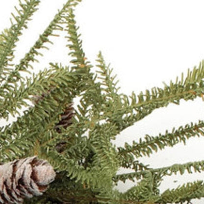 24" Green And Brown Christmas Pine And Pinecone Artificial Wreath HomeRoots