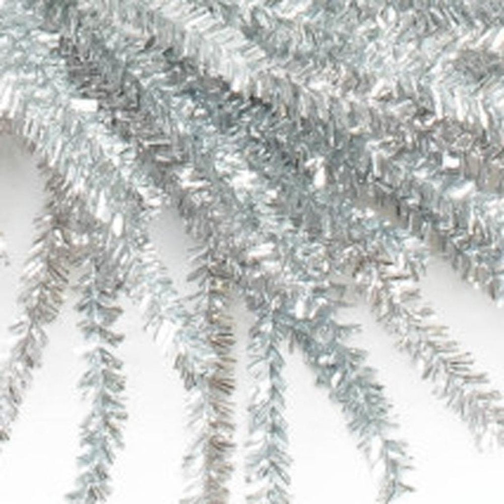 21" Silver Tinsel Faux Pine Christmas Artificial Wreath HomeRoots