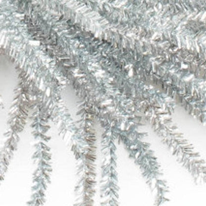 21" Silver Tinsel Faux Pine Christmas Artificial Wreath HomeRoots