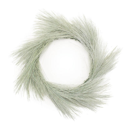 24" Green And White Frosted Long Needle Pine Artificial Wreath HomeRoots