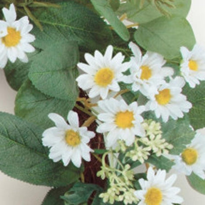 23" White And Green Mixed Assortment Artificial Wreath HomeRoots
