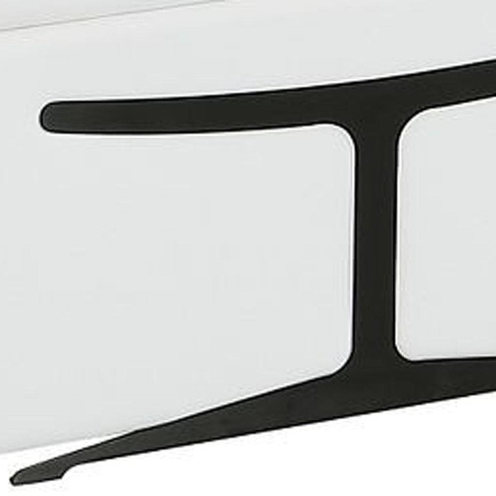 White Italian Leather Power Reclining U Shaped Eight Piece Corner Sectional With Console HomeRoots