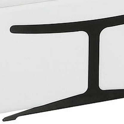 White Italian Leather Power Reclining U Shaped Eight Piece Corner Sectional With Console HomeRoots