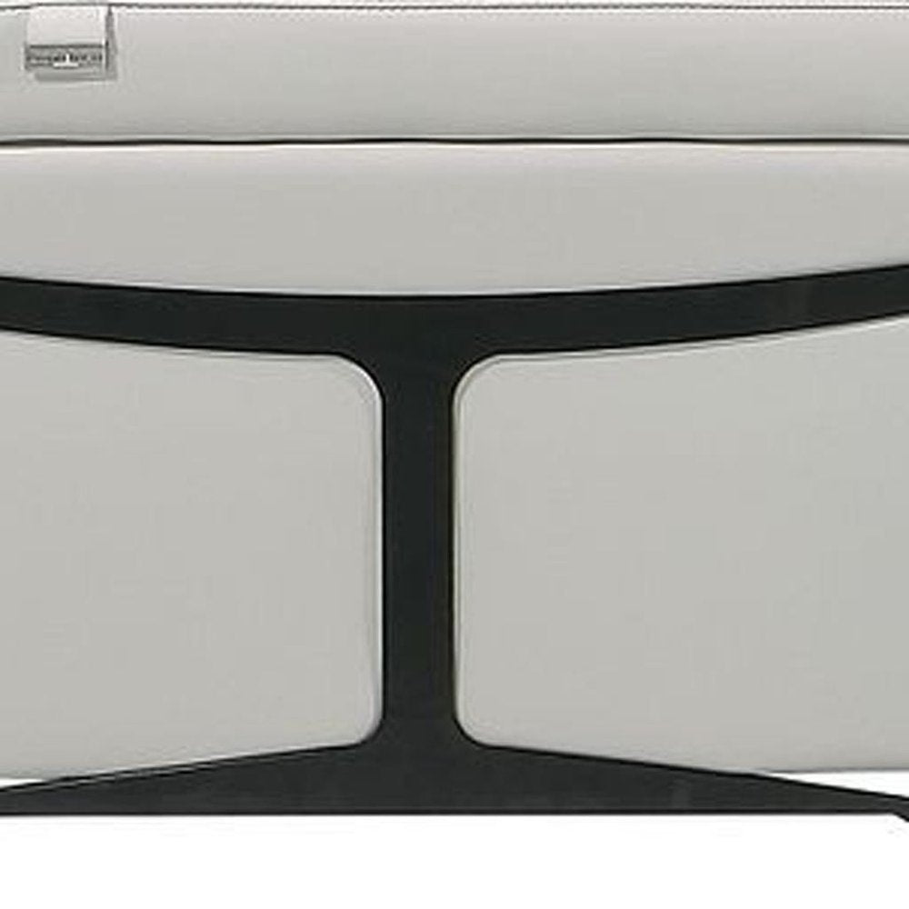 Light Gray Italian Leather Power Reclining U Shaped Eight Piece Corner Sectional With Console HomeRoots