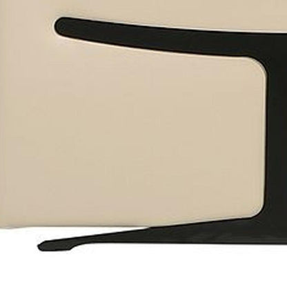 Beige Italian Leather Power Reclining U Shaped Eight Piece Corner Sectional With Console HomeRoots