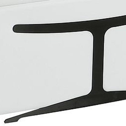 White Italian Leather Power Reclining U Shaped Ten Piece Corner Sectional With Console - FurniFindUSA