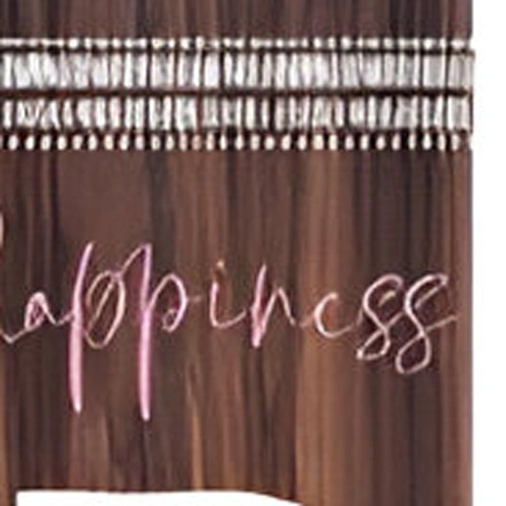 72" Brown Solid Wood Blooms Porch Sign HomeRoots