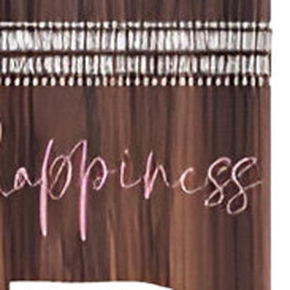 72" Brown Solid Wood Blooms Porch Sign HomeRoots