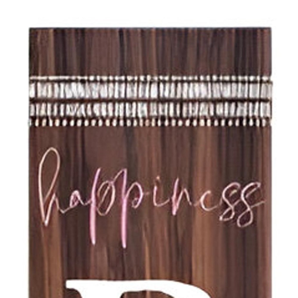 72" Brown Solid Wood Blooms Porch Sign HomeRoots