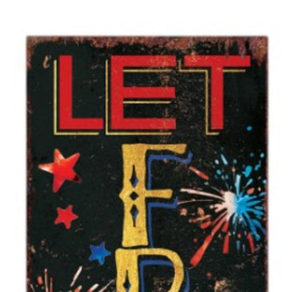 36" Blue Red And White Solid Wood Patriotic Welcome Reversible Porch Sign HomeRoots