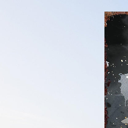 10" Black And Orange Solid Wood Halloween Ghost Garden Stake HomeRoots