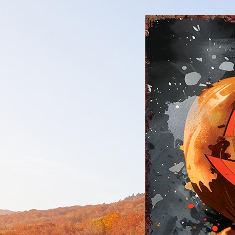 10" Black And Orange Solid Wood Halloween Ghost Garden Stake HomeRoots