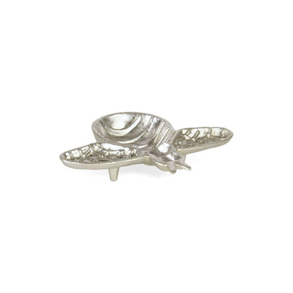 8" Silver Cast Iron Bumble Bee Trinket Tray HomeRoots