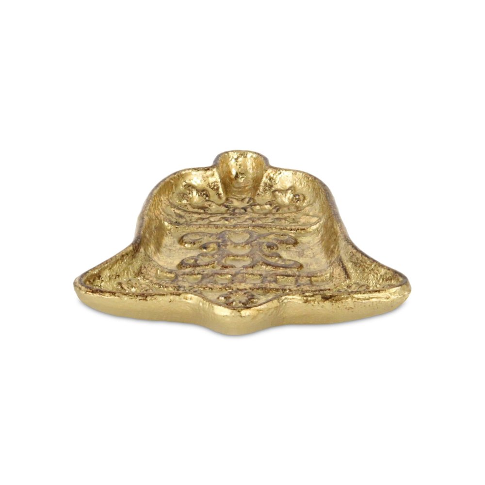 5" Gold Cast Iron Christmas Bell Trinket Tray HomeRoots