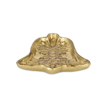 5" Gold Cast Iron Christmas Bell Trinket Tray HomeRoots