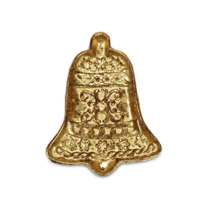 5" Gold Cast Iron Christmas Bell Trinket Tray HomeRoots