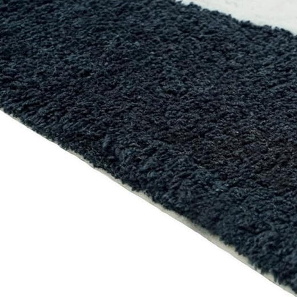 32" White Black And Pink Cotton Cow Youthful Bath Rug HomeRoots