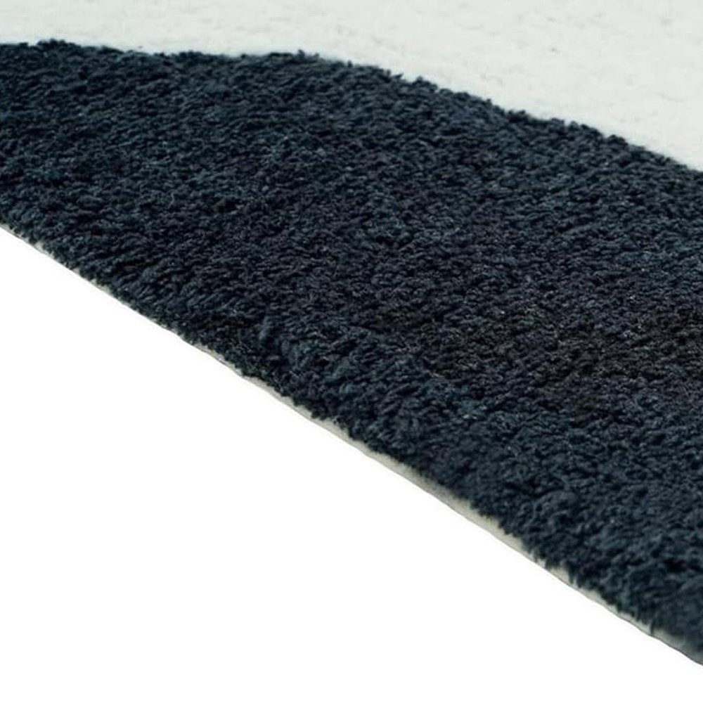 32" White Black And Pink Cotton Cow Youthful Bath Rug HomeRoots