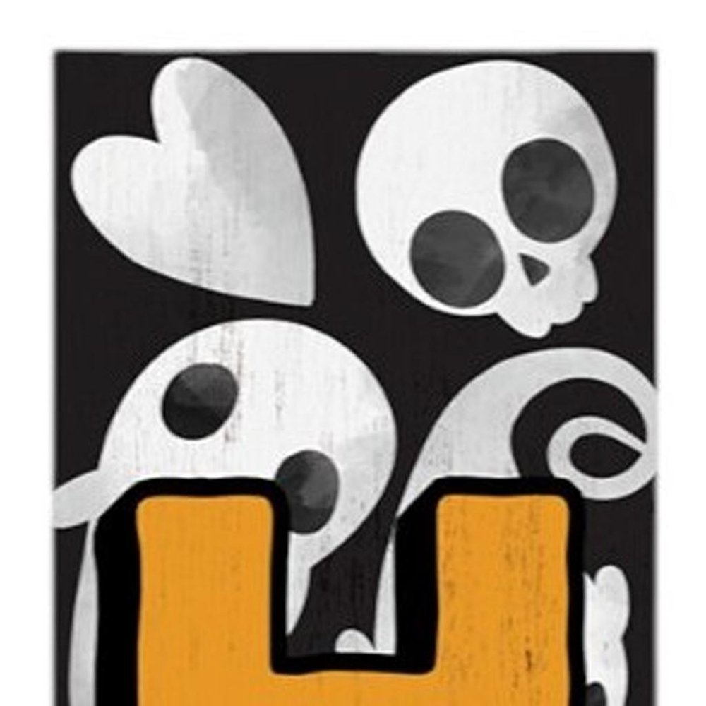 72" Black Orange And White Solid Wood Hey Boo Halloween Ghost Porch Sign HomeRoots