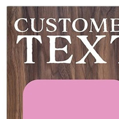 36" Brown Solid Wood Welcome Porch Sign HomeRoots