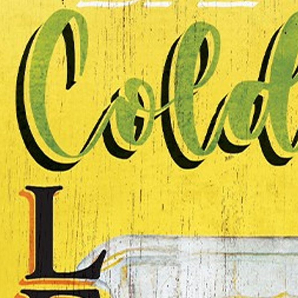 36" Yellow Solid Wood Porch Sign HomeRoots