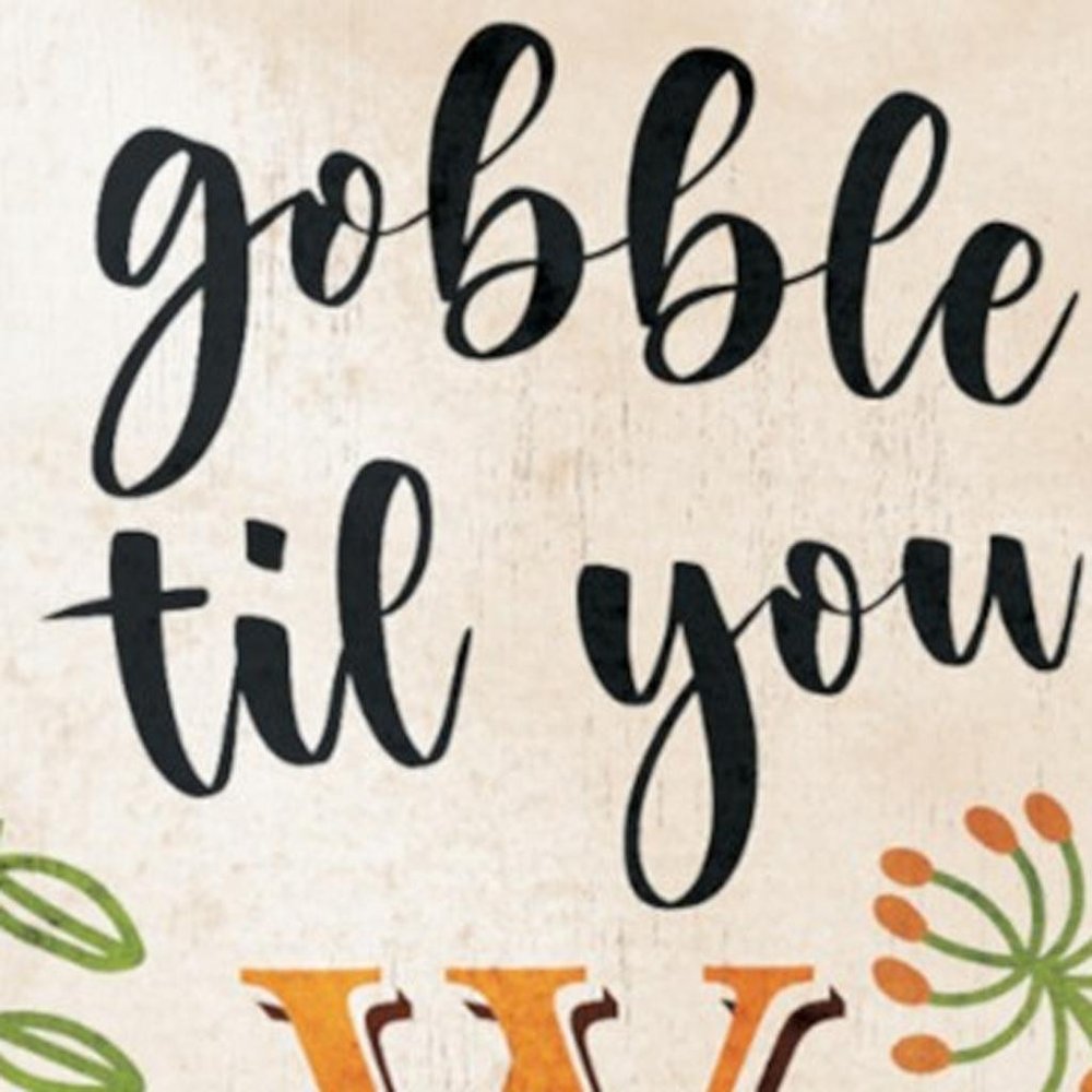 36" White Orange And Brown Thanksgiving Turkey Solid Wood Porch Sign HomeRoots