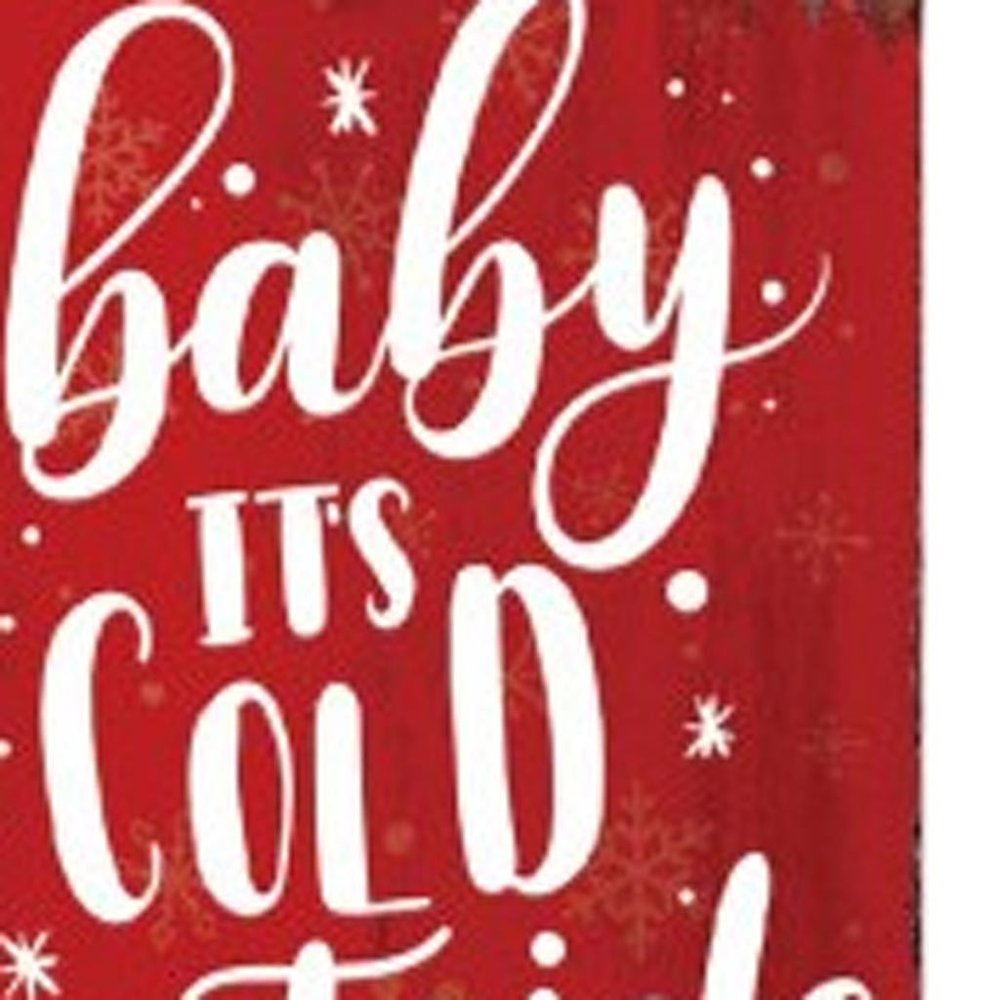 36" Red White And Green Christmas Snowman Solid Wood Porch Sign HomeRoots