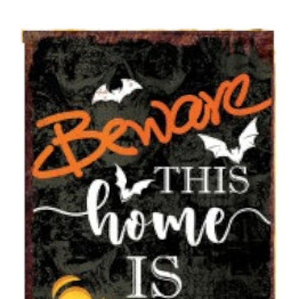 36" Black And Orange Halloween Jack-O-Lantern Solid Wood Porch Sign HomeRoots