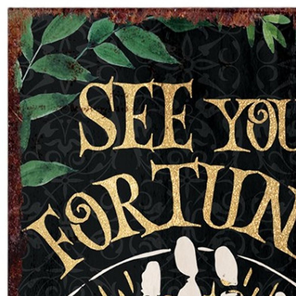 36" Black And White Solid Wood Porch Sign HomeRoots