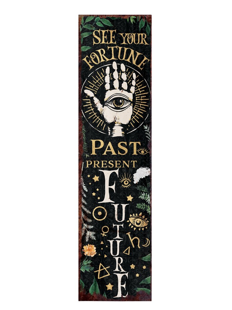 36" Black And White Solid Wood Porch Sign HomeRoots