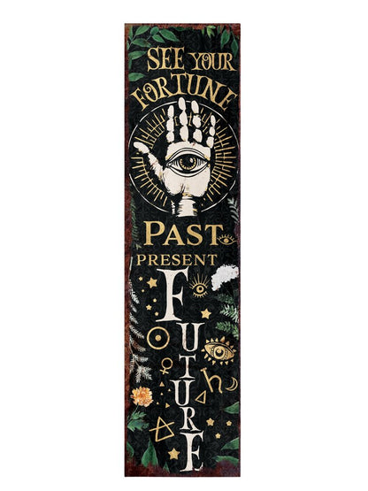 36" Black And White Solid Wood Porch Sign HomeRoots