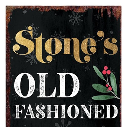 36" Black Gold Red And Green Christmas Tree Solid Wood Porch Sign HomeRoots