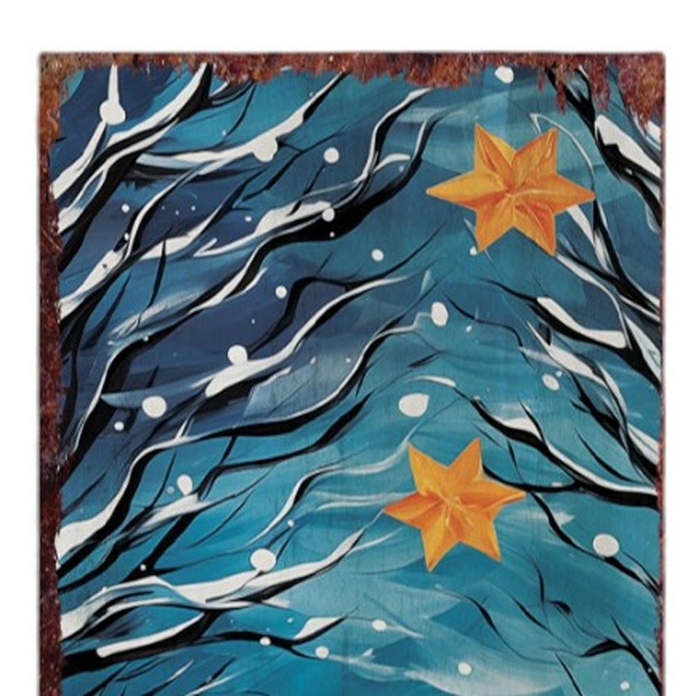 36" Blue White And Red Christmas Snowman Solid Wood Porch Sign HomeRoots