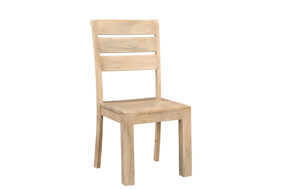 Five Piece Beige Round Solid Wood Dining Set with Four Chairs HomeRoots