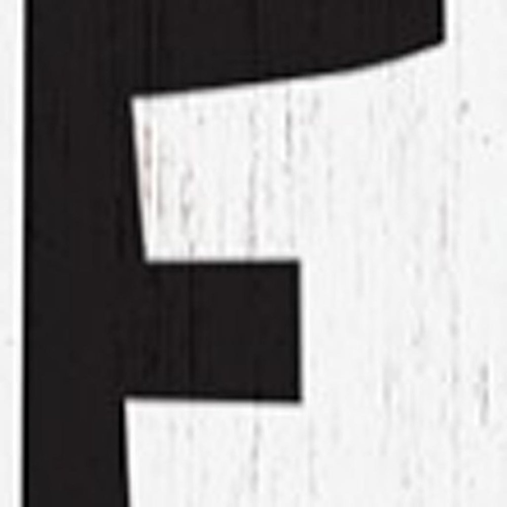 72" White And Black Solid Wood Porch Sign HomeRoots