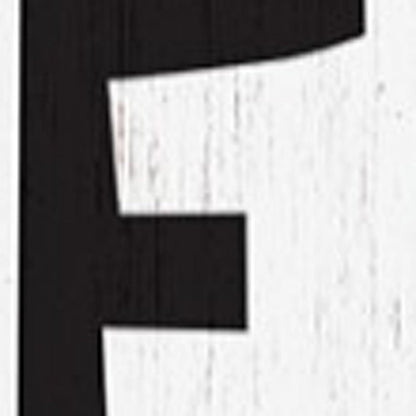 72" White And Black Solid Wood Porch Sign HomeRoots