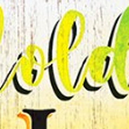 72" Yellow Solid Wood Porch Sign HomeRoots