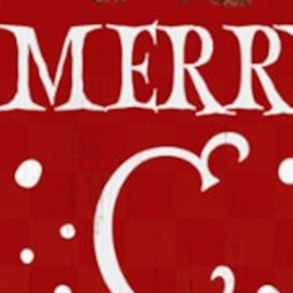 72" Red Solid Wood Merry Christmas Nutcracker Porch Sign HomeRoots