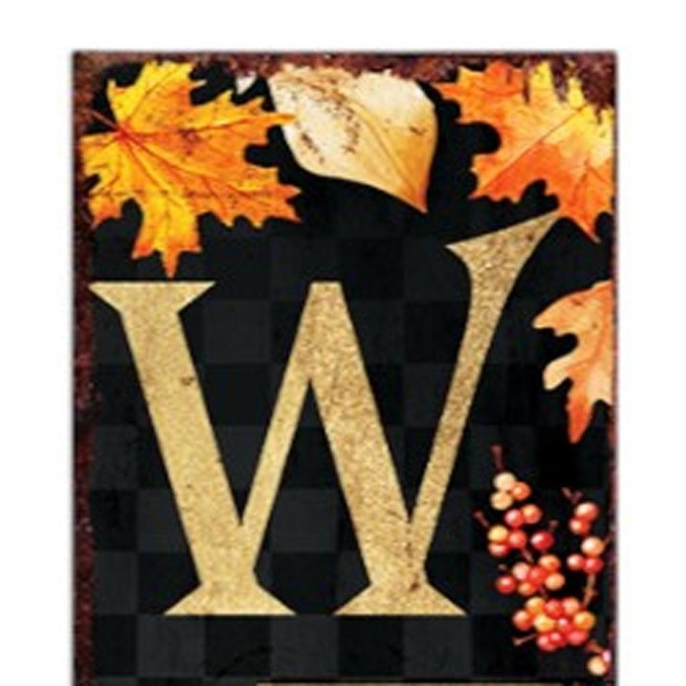72" Black Gold And Orange Solid Wood Welcome Leaves Porch Sign HomeRoots