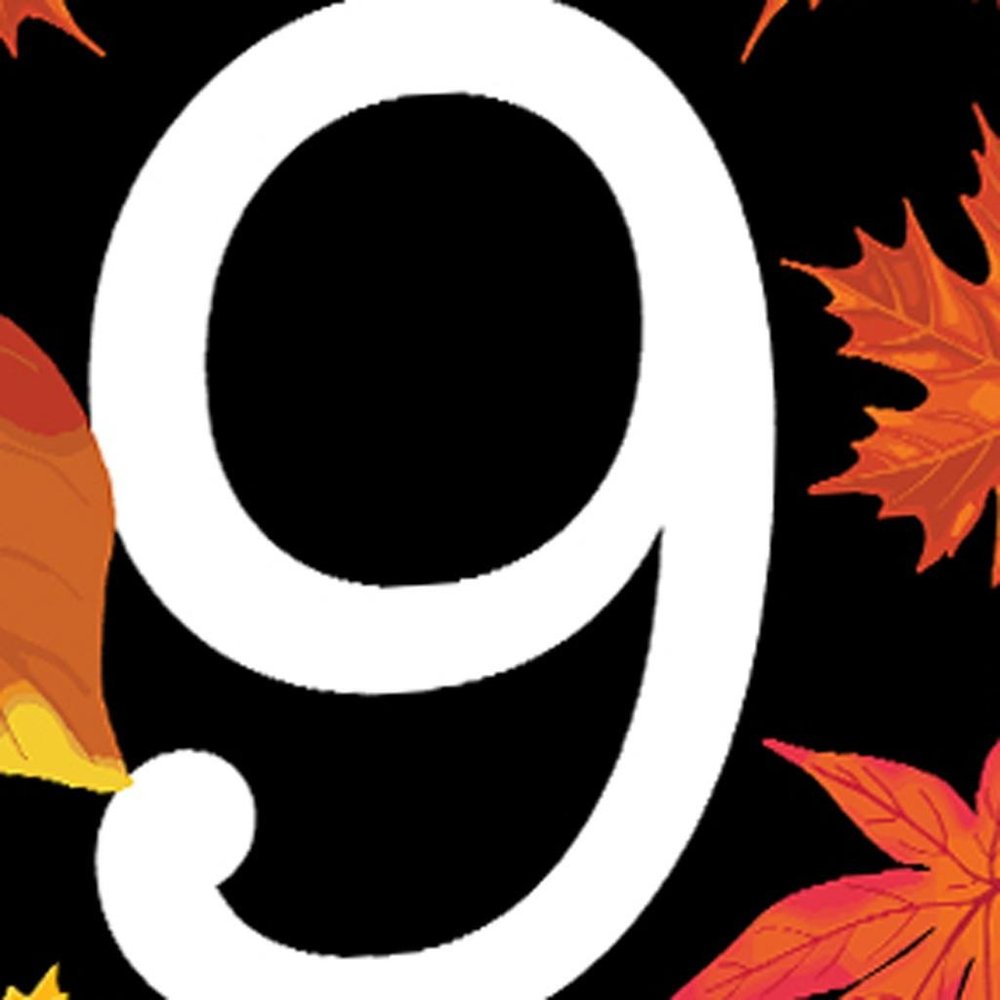 36" Black And Orange Solid Wood Porch Sign HomeRoots